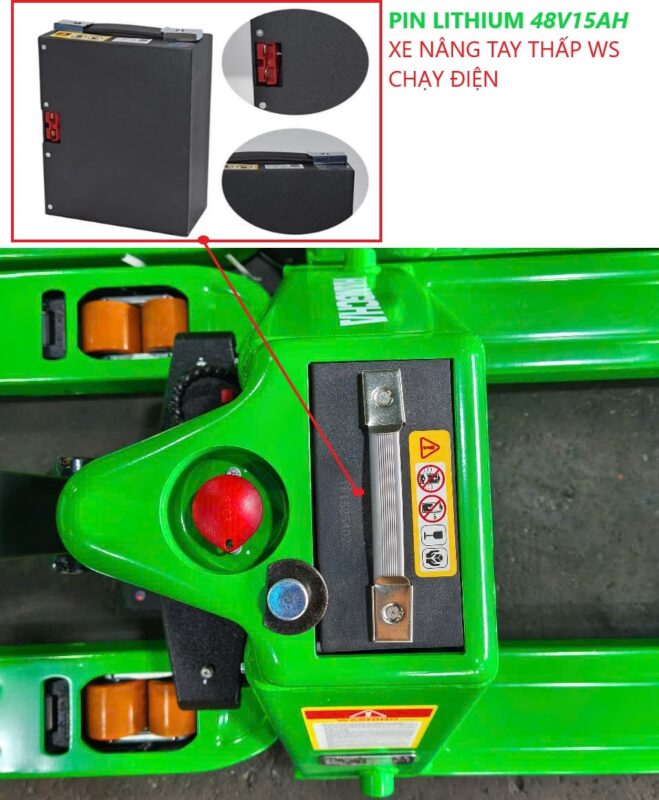 Pin Lithium 48V15Ah dùng cho xe nâng tay điện WS