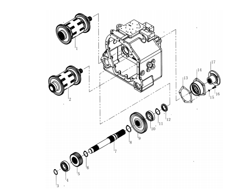 Mặt bích đuôi số 18R cho xe nâng dầu
