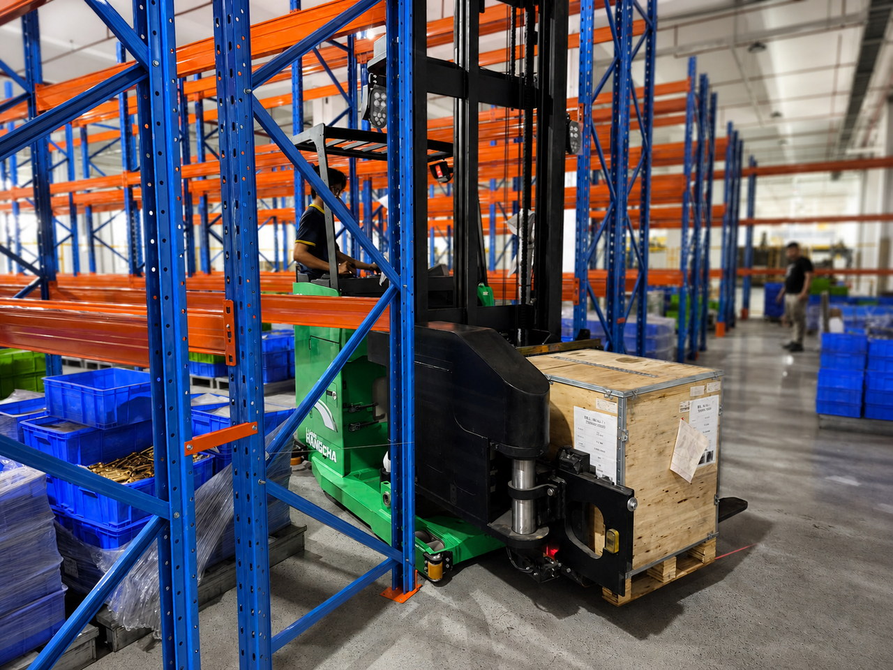 Xe nâng điện VNA 3 chiều CSD10-AEC5S-I HANGCHA 1 tấn